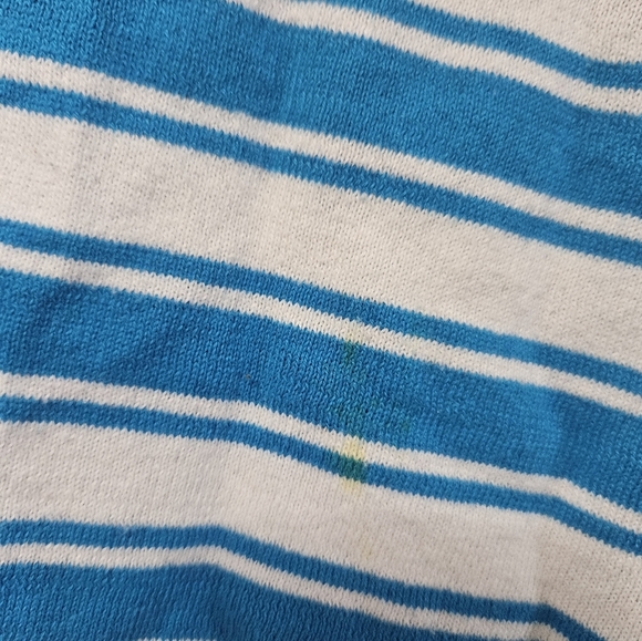 Micheal Michael Kors Blue and White Striped Sleeveless Top! - Picture 3 of 6
